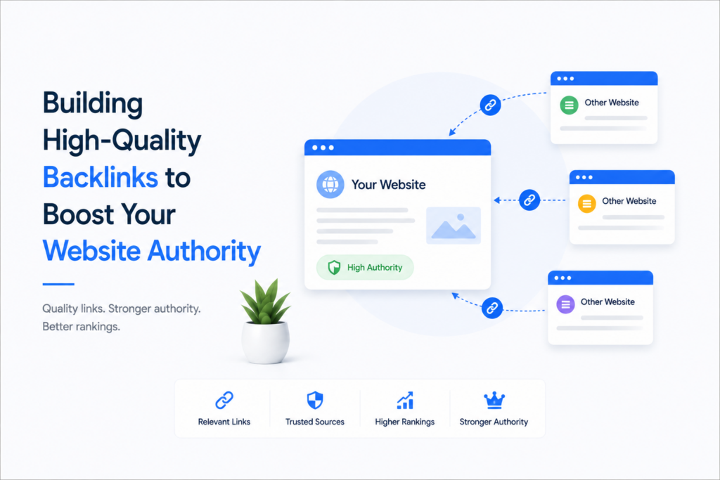 Building backlinks for website authority